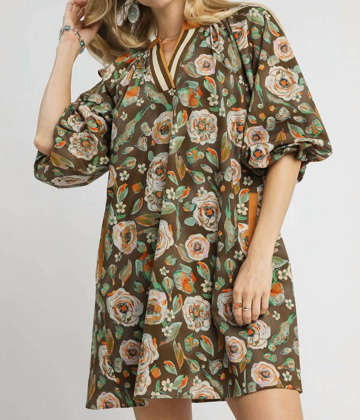 Umgee - Vintage Camellia Dress