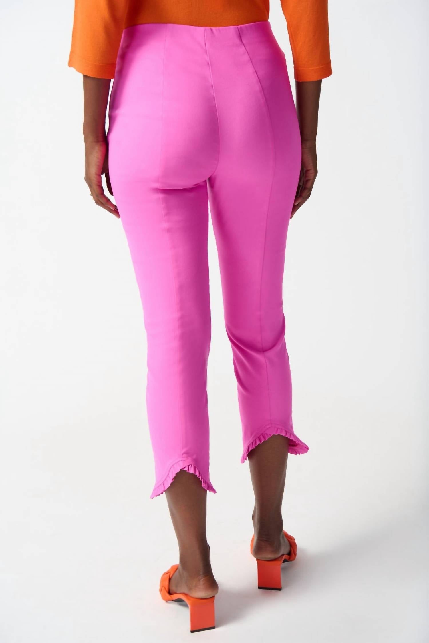 Joseph Ribkoff - Ruffle Cropped Pants