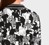 Marc Cain Animal Intense Cardigan in zebra elephant - women's cardigan - view 5