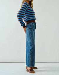 Aaron & Amber - Half-button Polo Sweater