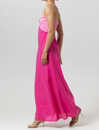 Lusana - Melody Linen Maxi Dress