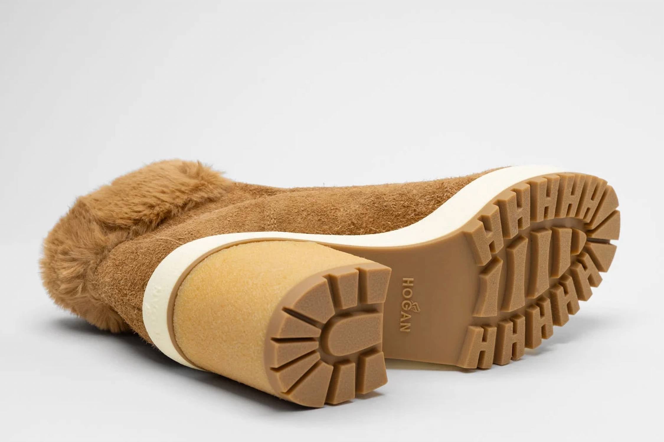 Hogan - Women's Faux Fur Ankle Boots
