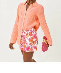 Lilly Pulitzer - Sea View Linen Button Down Top