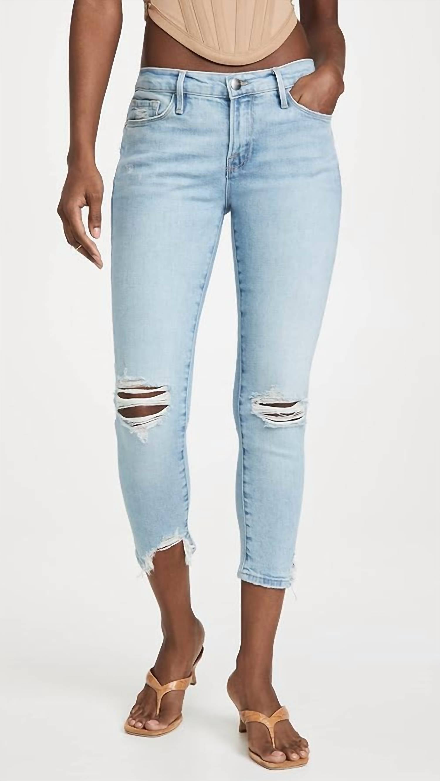 Frame - Le Garcon Crop Released Cut Jeans