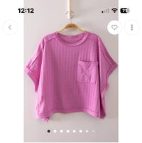 Very J - Dolman Sleeve Textured Knit Casual Top