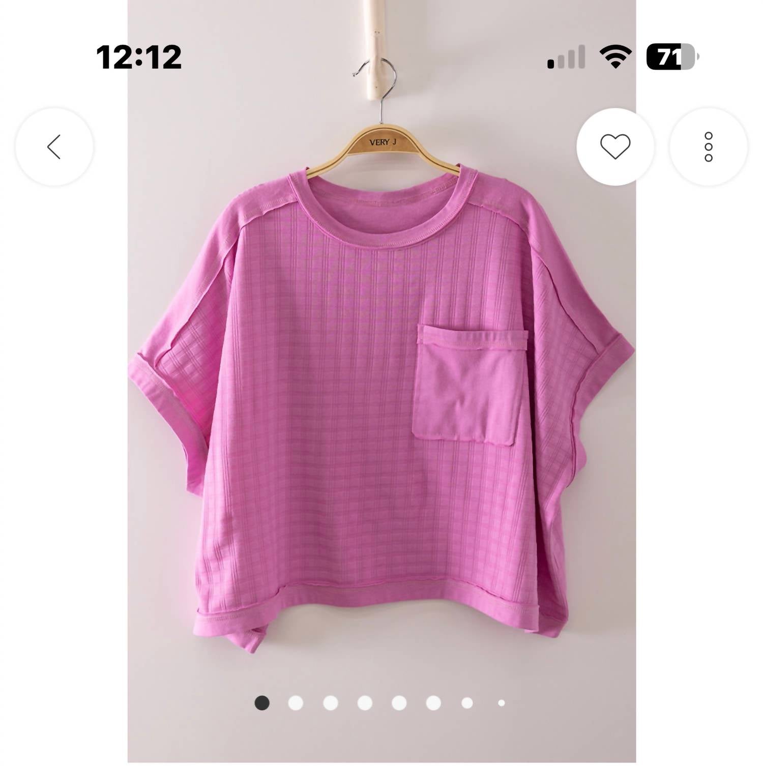 Very J - Dolman Sleeve Textured Knit Casual Top