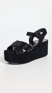 Tory Burch - Women's Bombe Cross Strap Platform Sandal