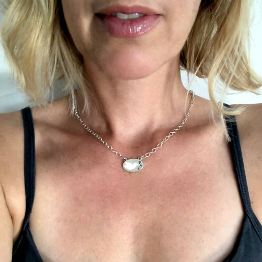 Jessica Elliot - Women's Enamel Oval Necklace - Paz