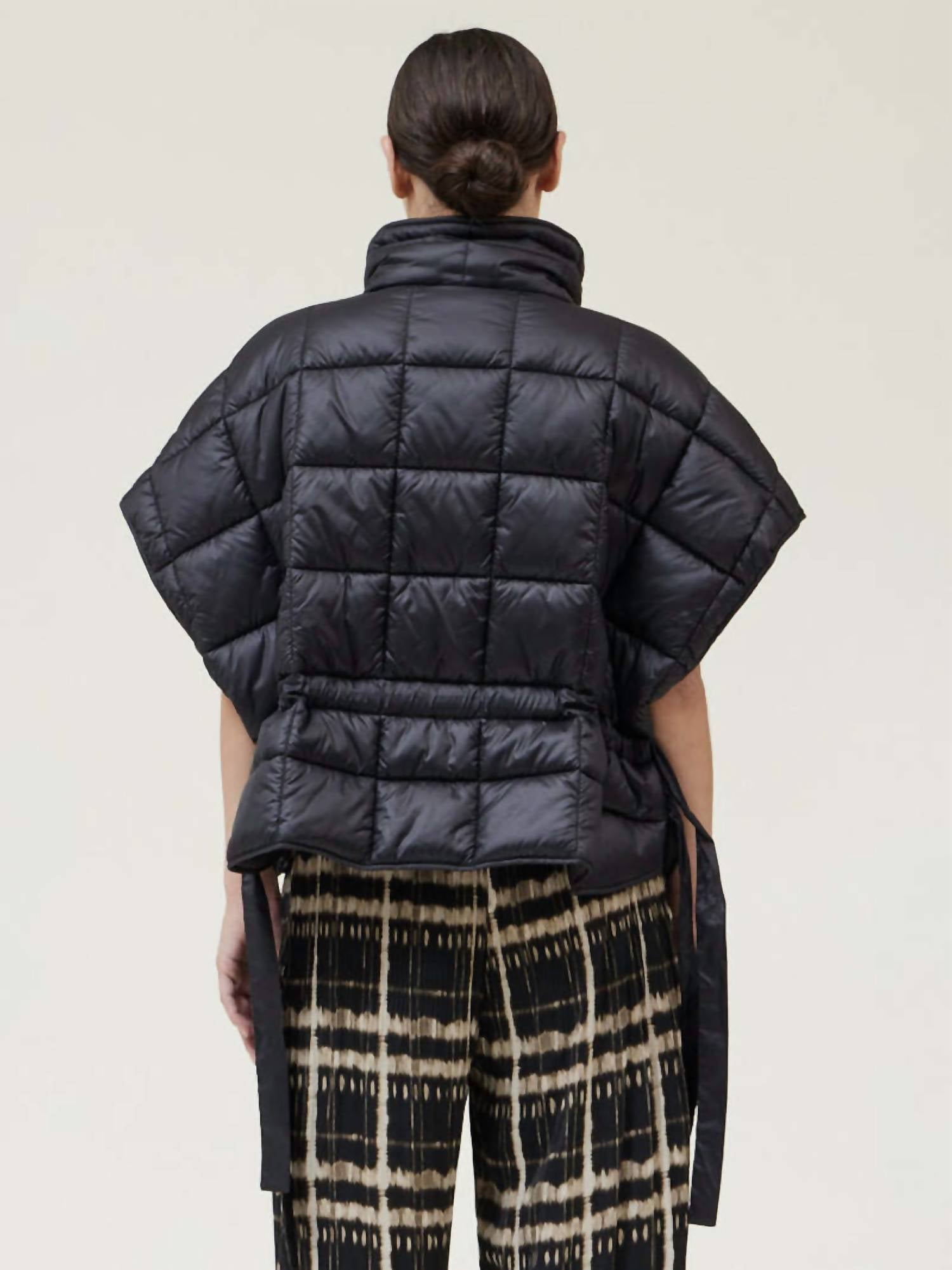 Grade & Gather - High Neck Zip Up Quilting Padded Vest