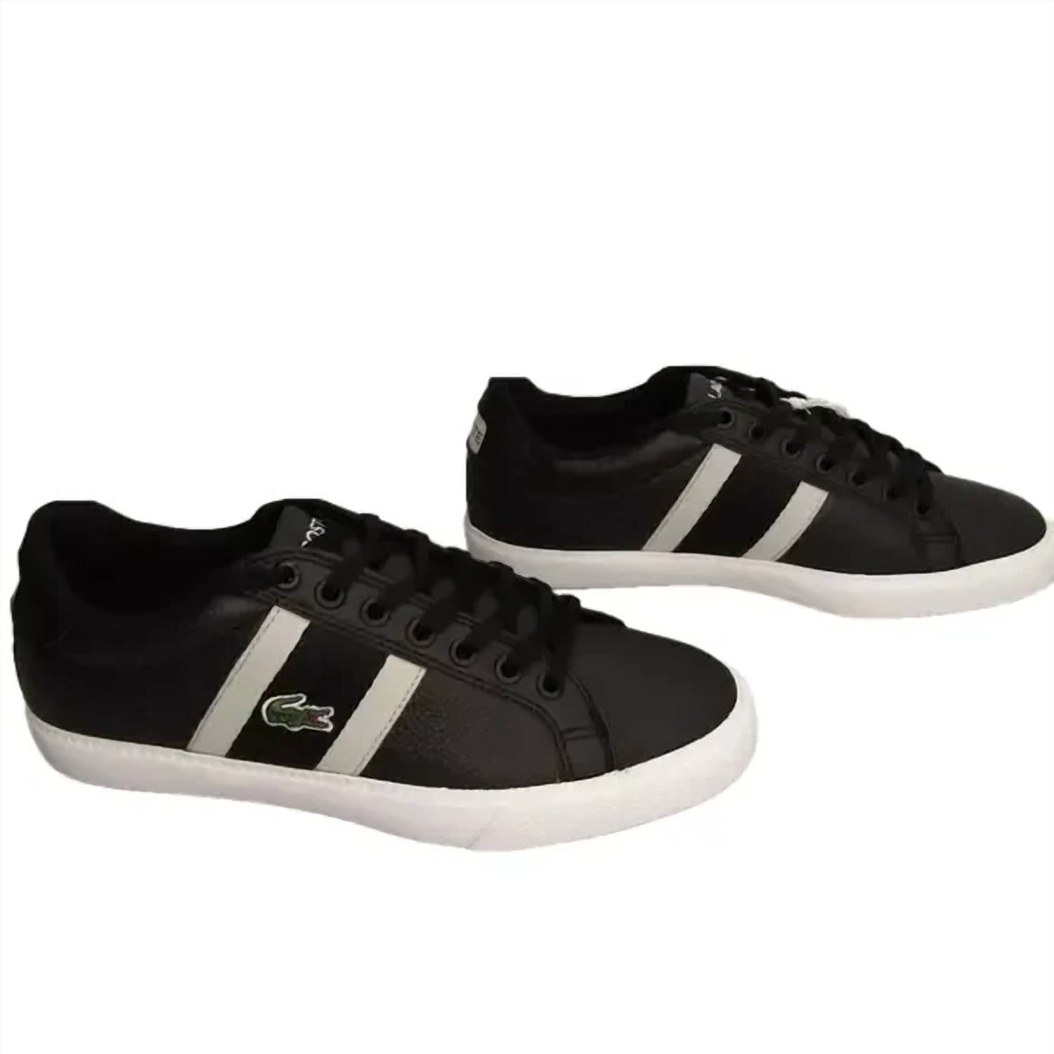 LACOSTE Women's Grad Vulc 120 Casual Flat Low-rise Sneakers in black white - women's sneaker