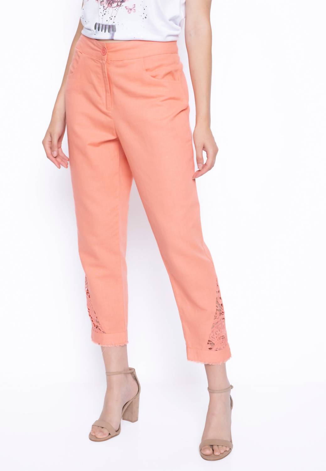 Picadilly - Sally Lace Trim Pants