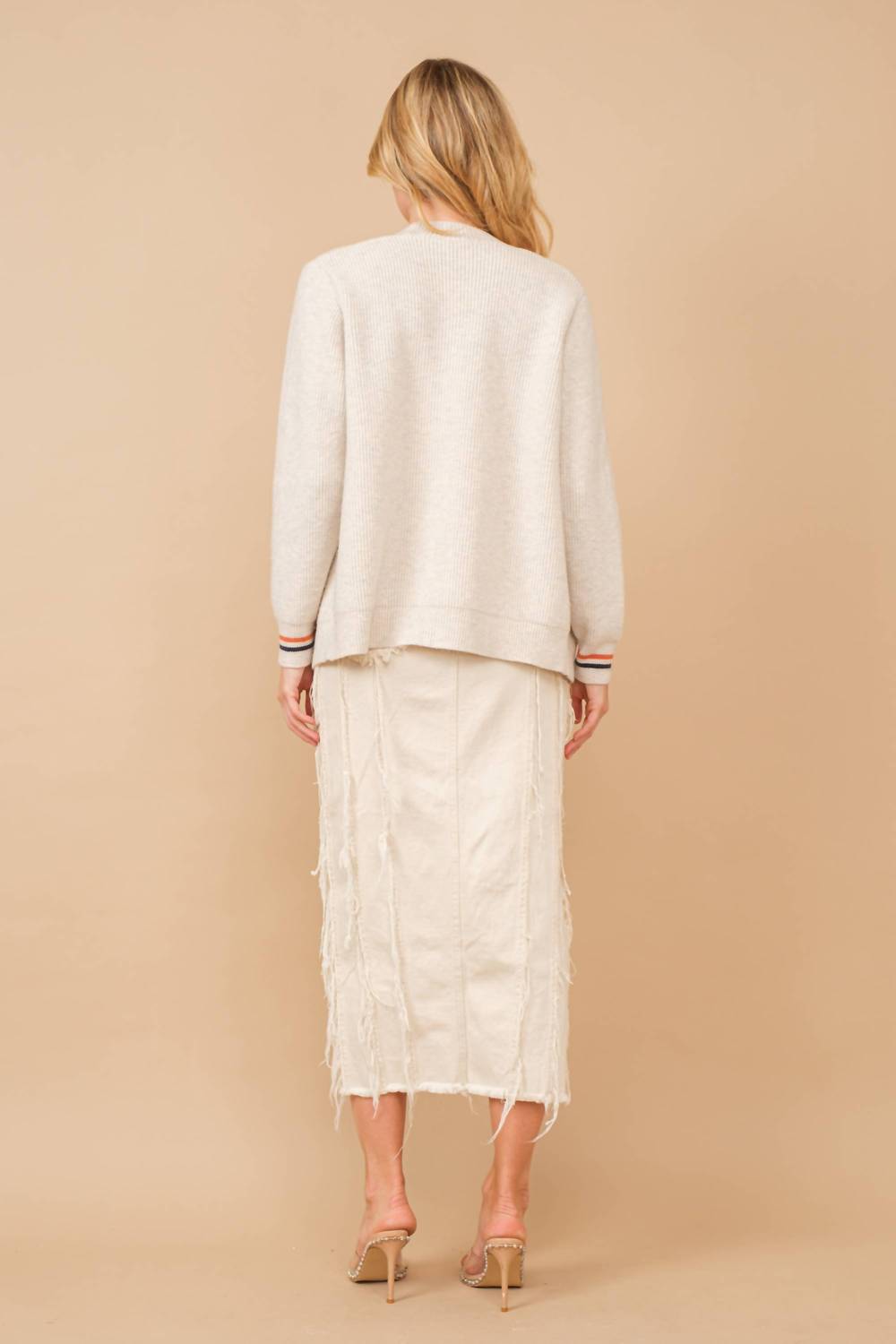 Blue B - Varsity Soft Rib Cardigan Sweater