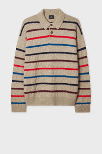 Paul Smith - Striped Knitted Polo Shirt