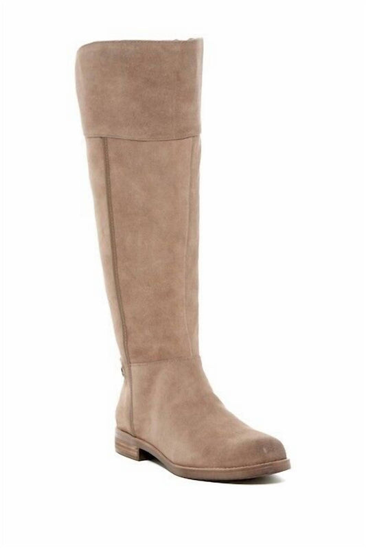 Franco Sarto - Women's Caydee Suede Leather Wide Calf Tall Boots