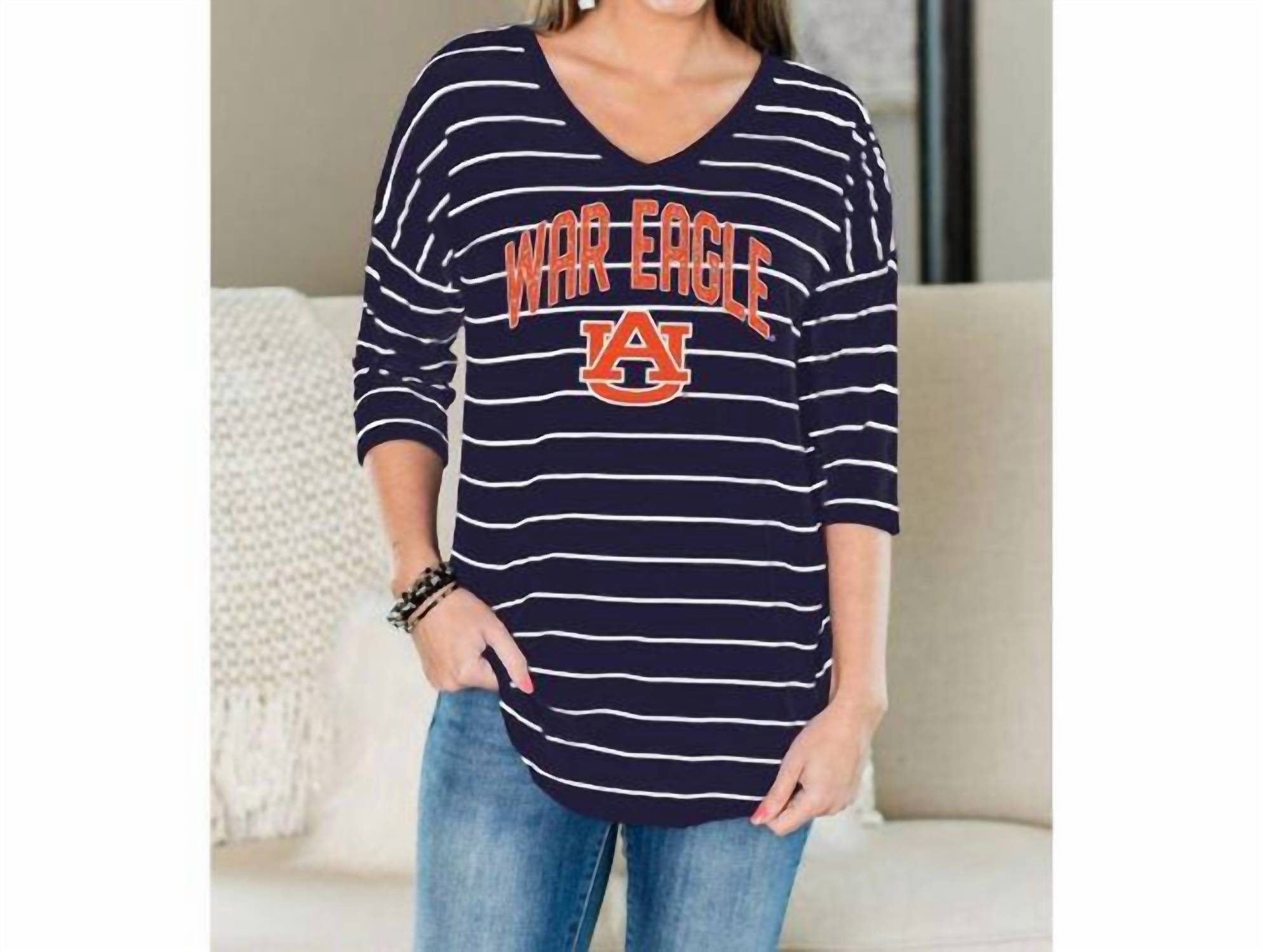 Gameday Couture - Auburn University Fall in Line Tunic