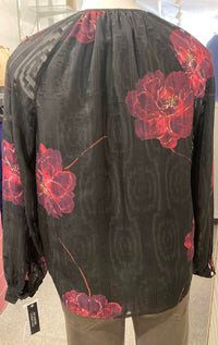 Zac & Rachel - Women's Floral shear sleeves top