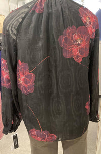 Zac & Rachel - Women's Floral shear sleeves top