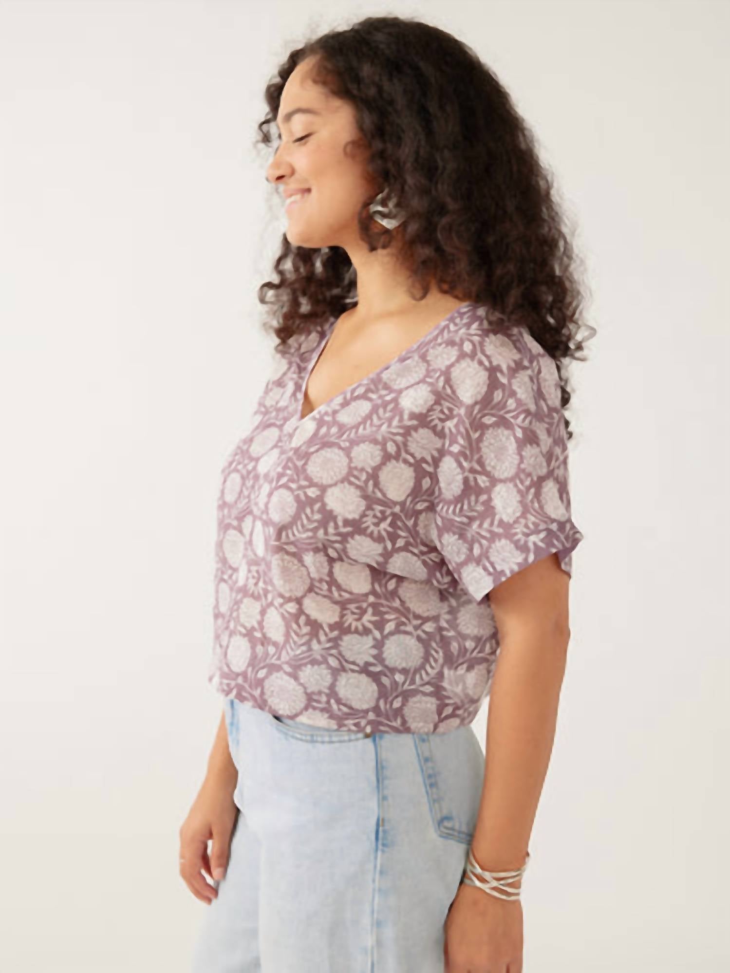 Mata Traders - Riley V-neck Dolman Top