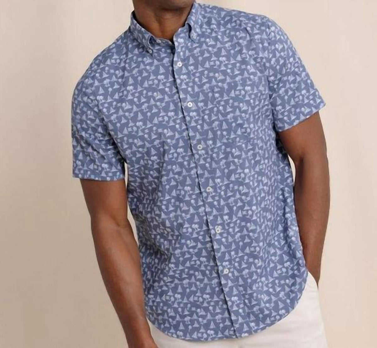 Southern Tide - Sail Away brrr°® Intercoastal Short Sleeve Sport Shirt
