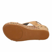 Corkys Footwear - Women's Carley Leopard Print Slingback Wedge