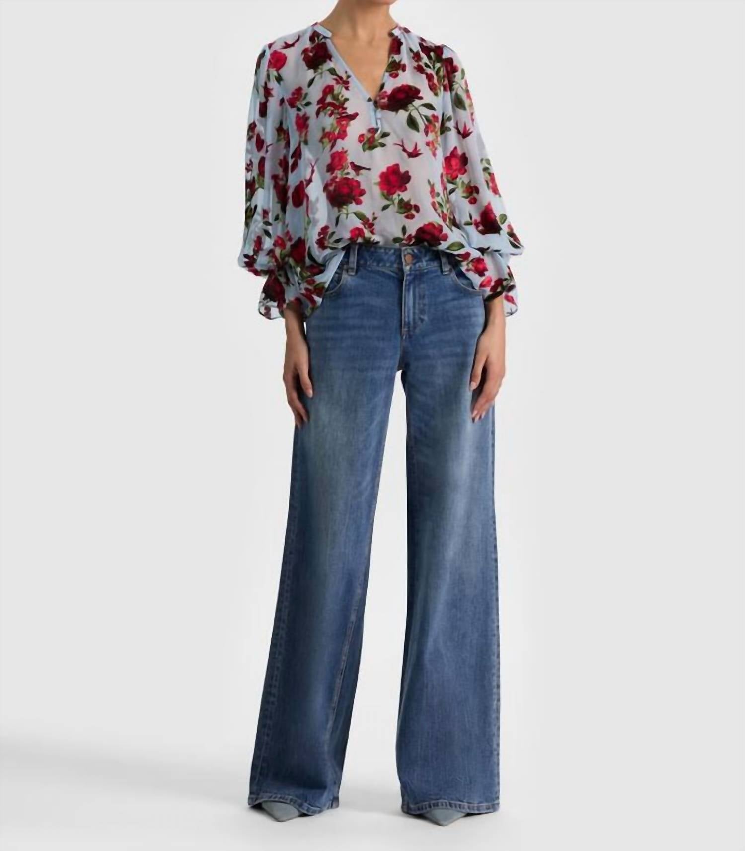 Alice + Olivia - Moranne Floral Blouse