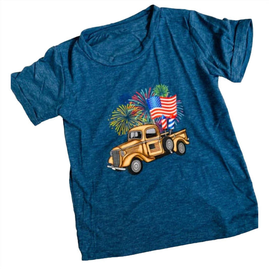 Boy's Patriotic Truck Tee