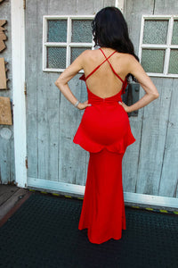 Little Secret Of Mine - Sleeveless V-neck Maxi Dress