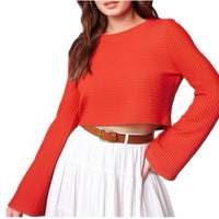 Band Of Gypsies - Alize Long Sleeve Cropped Top