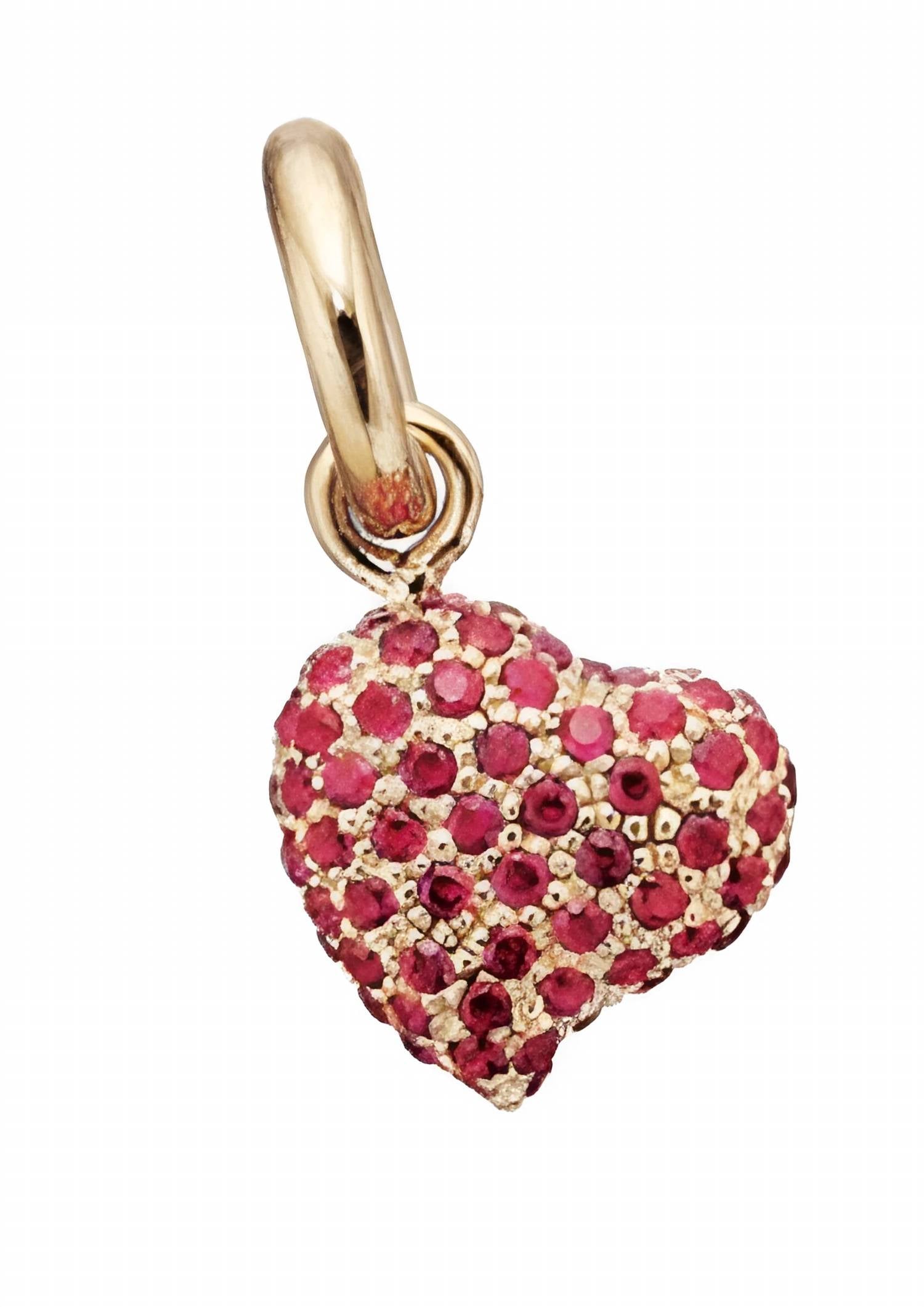 Story Jewellery - Women's Gold Plated Pave Sparkle Heart Charm
