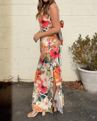 Dress Forum - Tropical Strapless Maxi Dress