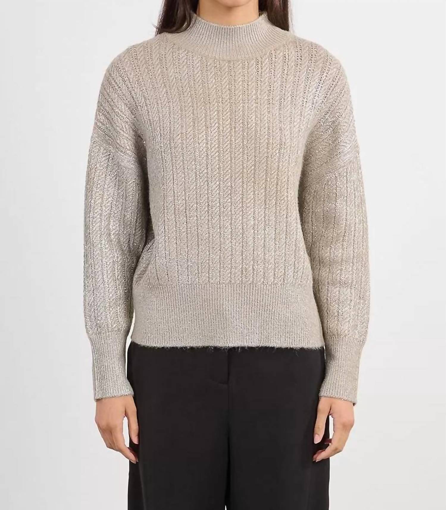 Lili Sidonio - Iridescent Cable Knit Jumper