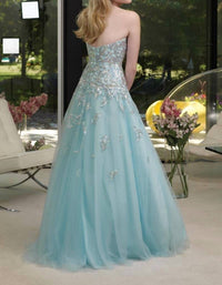 Alyce Paris - Tulle Sequined Lace Gown