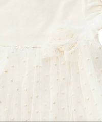 Petit Confection - Girls' Dotted Tulle Dress