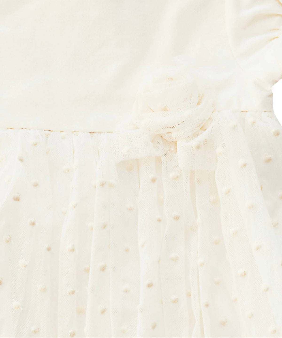 Petit Confection - Girls' Dotted Tulle Dress