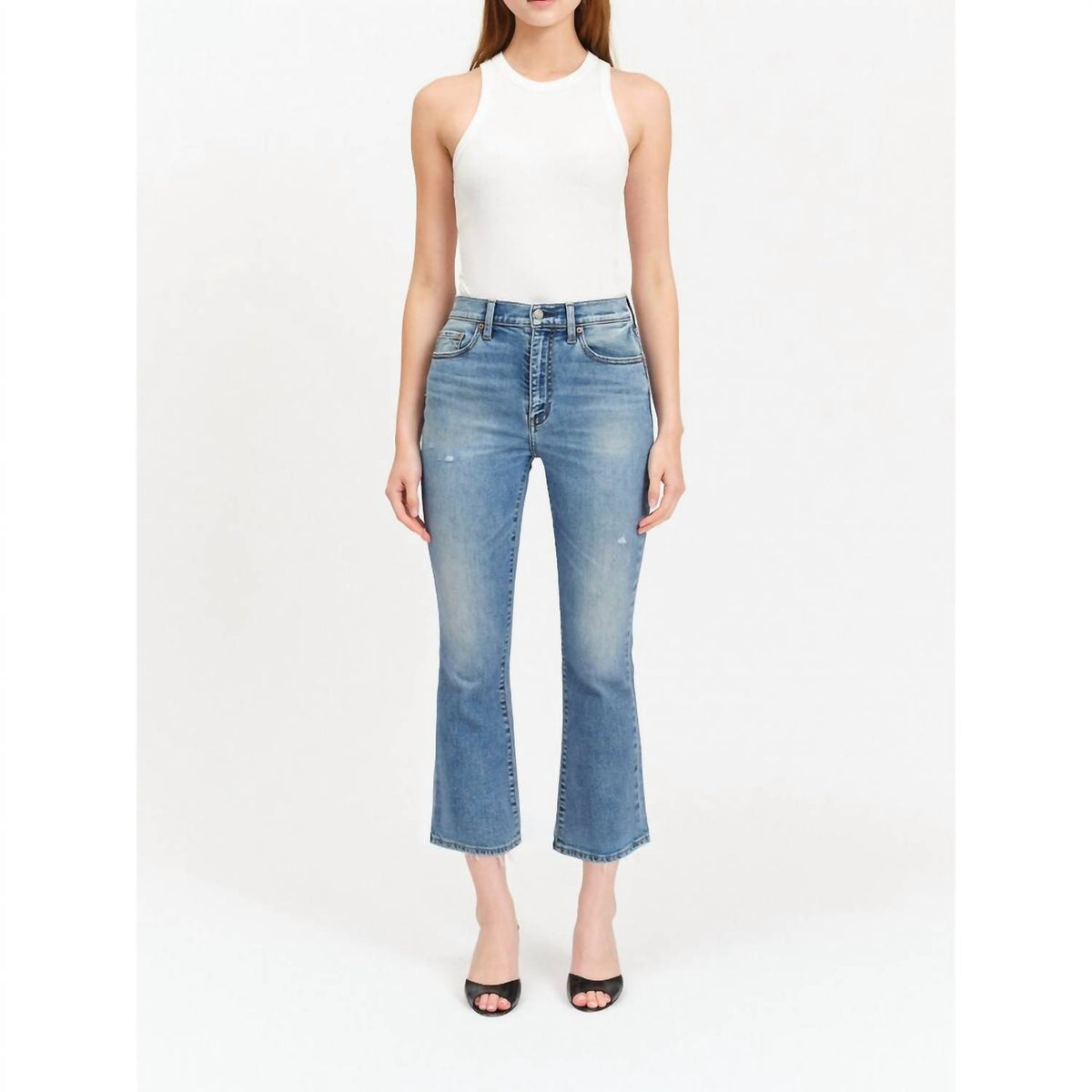 Daze - Shy Girl Cropped Flare Jeans