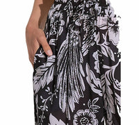 Elan - Floral Cascade Flowy Wide Leg Pants