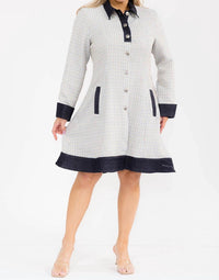 Karen T Design - Plaid Coat Dress