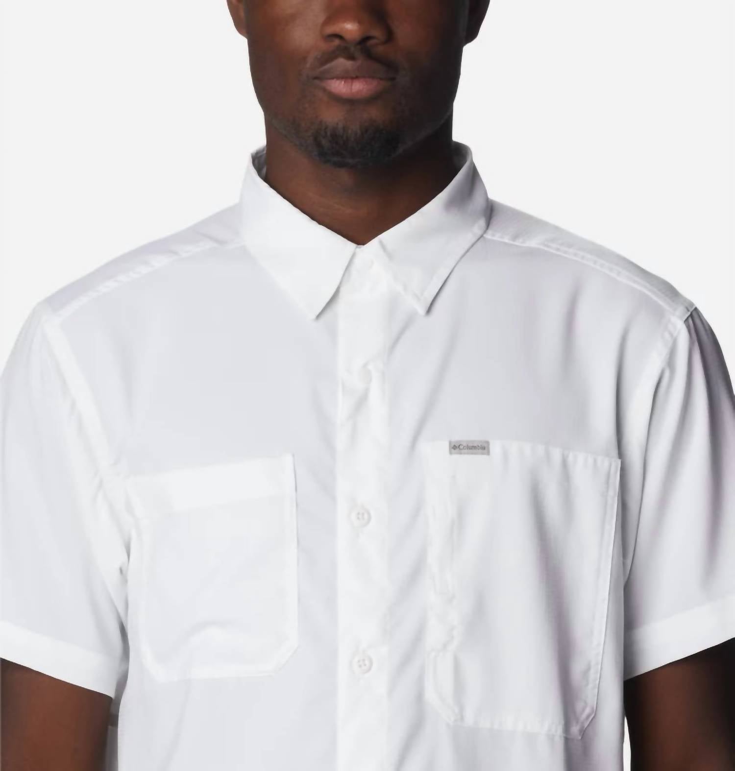 Columbia Silver Ridge Utility Lite Short Sleeve Shirt in white - men's shirt - view 4