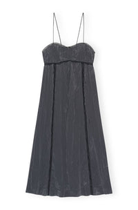 Ganni - Shiny Tech Midi Dress