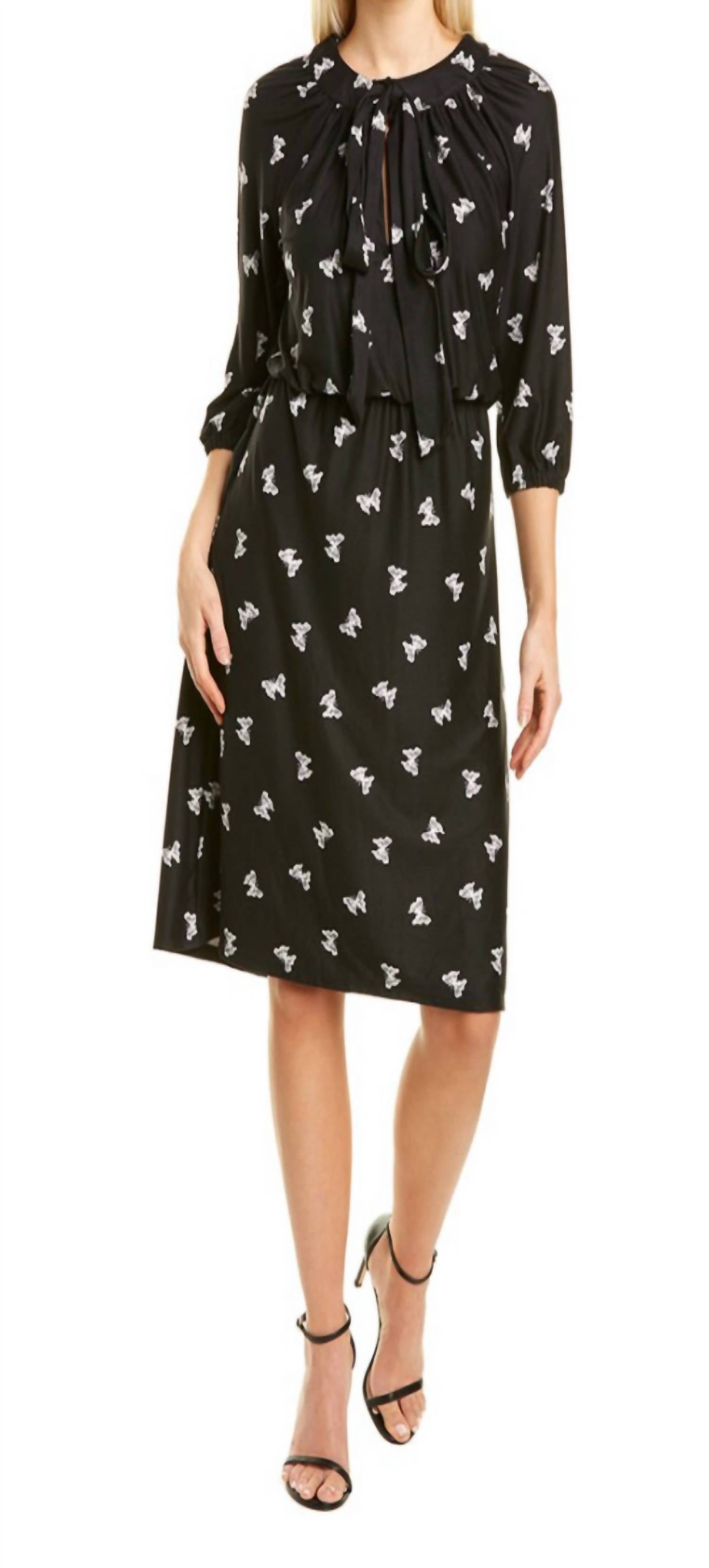 Melissa Masse - Butterfly Print Jersey Dress