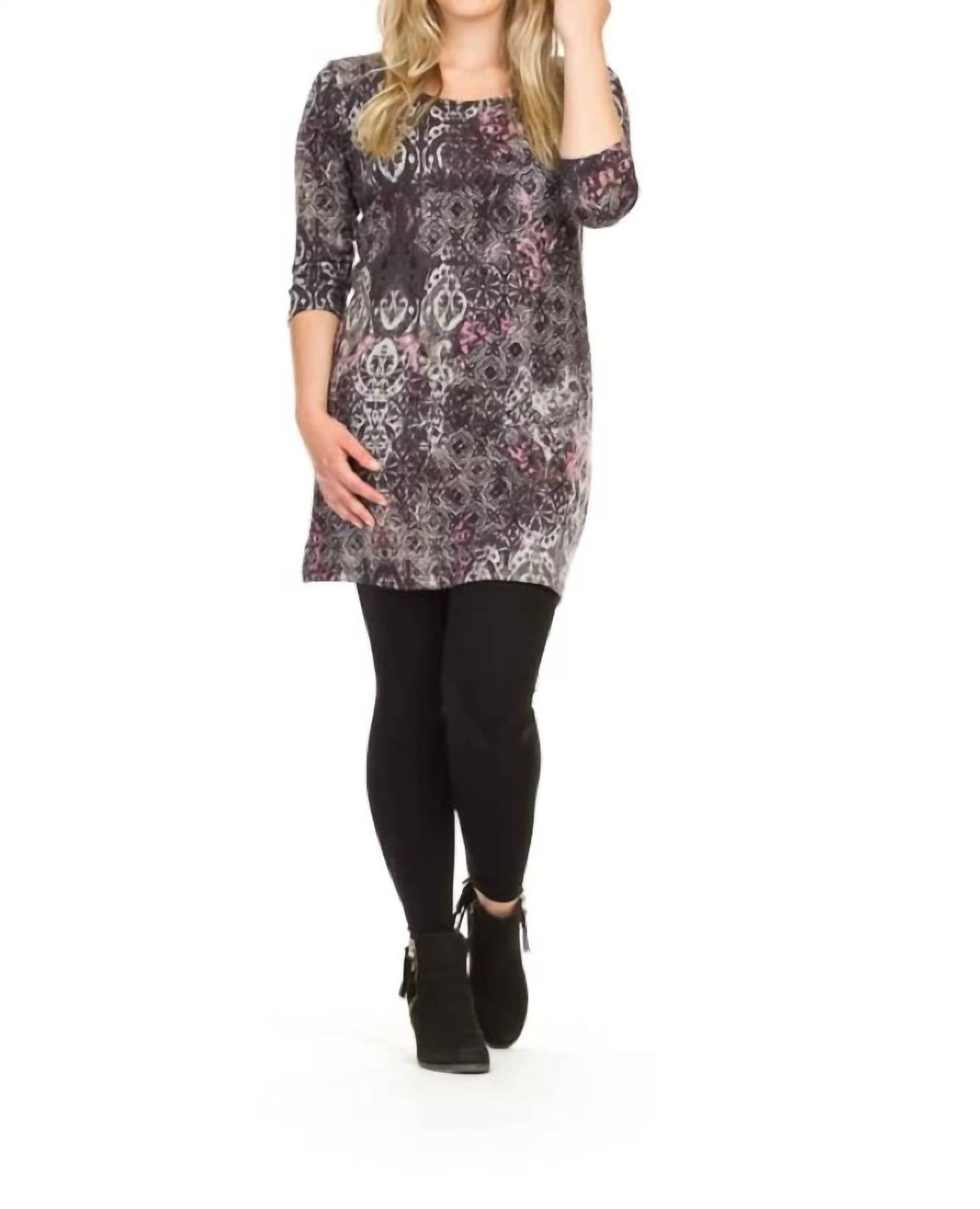 Papillon - Global Print Sweater Dress