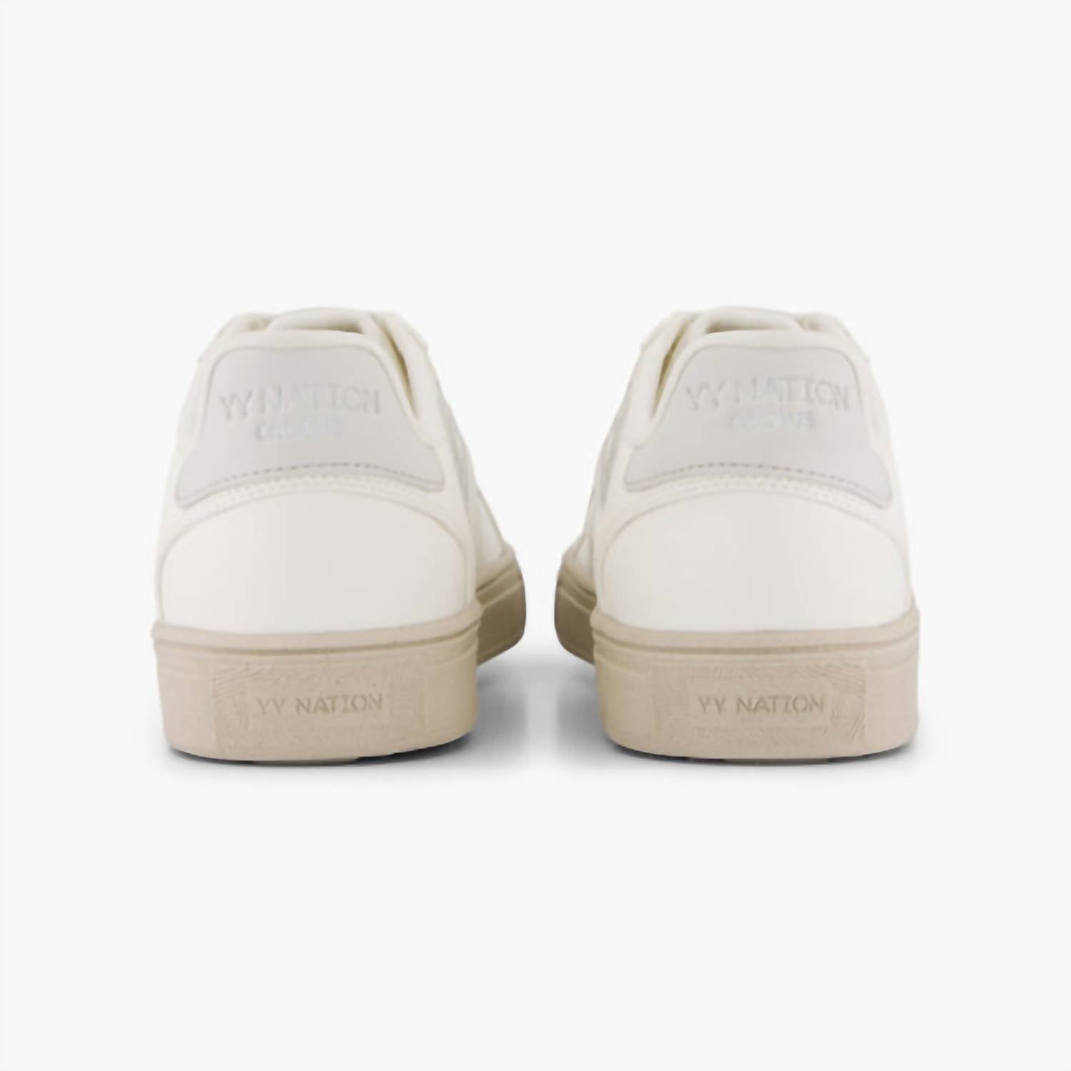 YY Nation Women's Fractus Cactus Sneaker in white taupe natural - women's sneaker - view 4