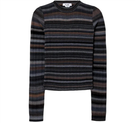 Re/Done - Women's Long Sleeve Rib Crewneck Top