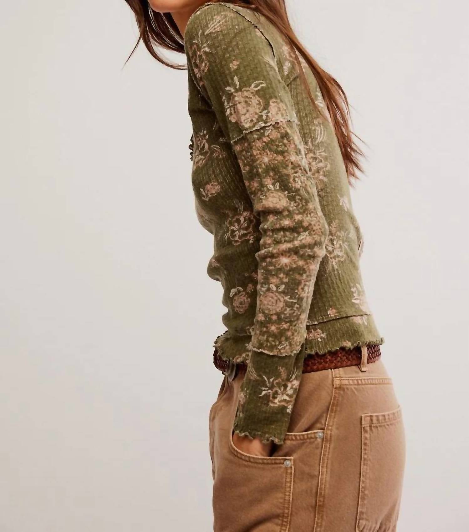 Free People - Clover Printed Thermal Top