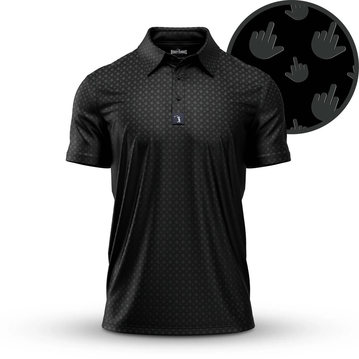Bogey Boys - Men's Birdie Finger Raven Polo