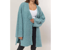 Hyfve - Front Rosette Long Sweater Cardigan