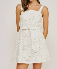 Strut & Bolt - DOTTED CROCHET MINI DRESS
