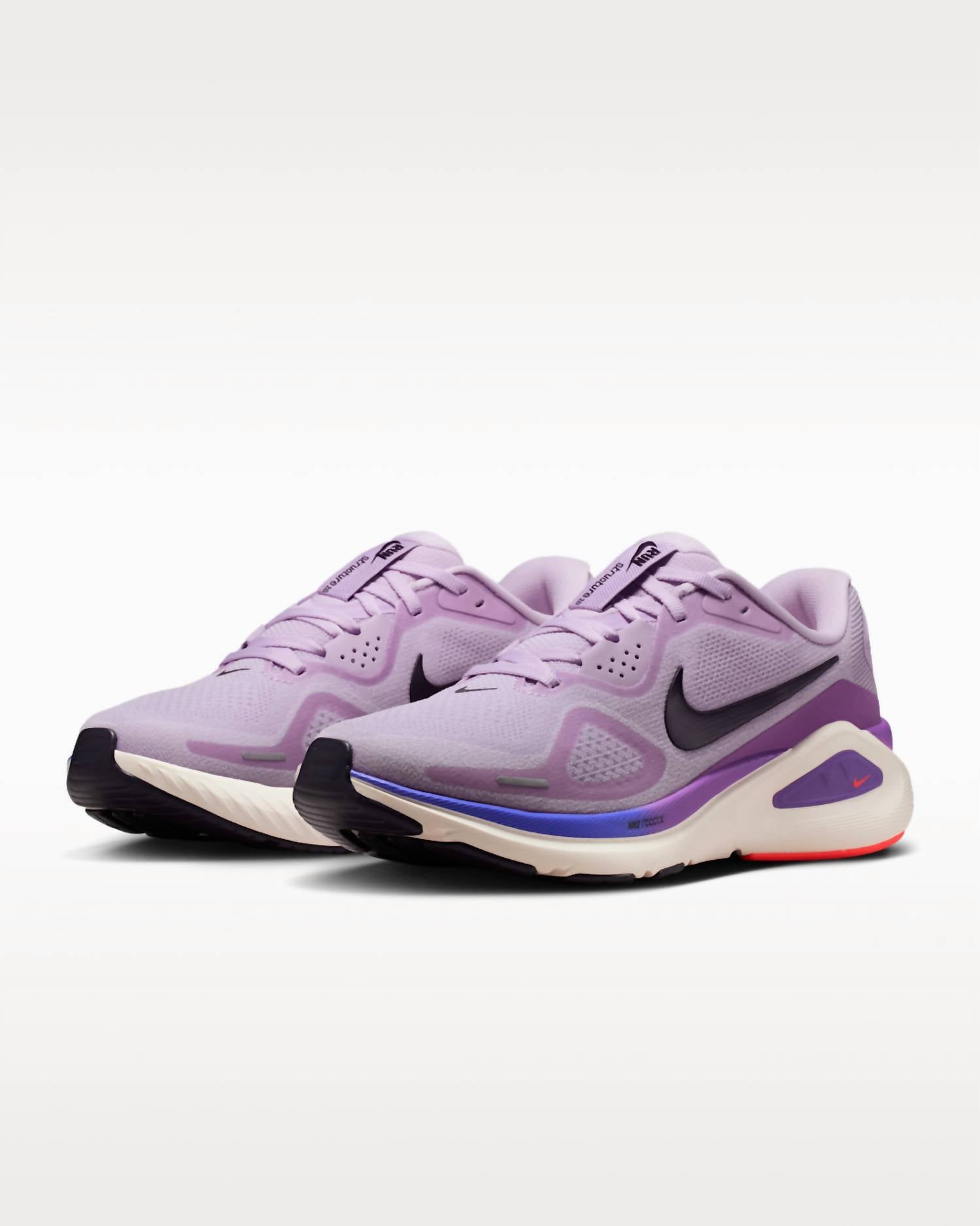 NIKE Women's Structure 26 Road Running Shoes in violet mist bright violet sapphire cave purple - women's shoe - view 4