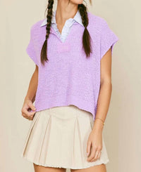 Illa Illa - Short Sleeve Patch Sweater