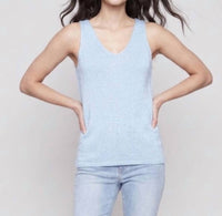 Charlie B - Knit Cami Top With Lurex Thread